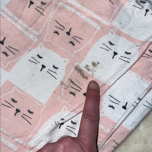 JOE BOXER 🐈  PINK/WHITE/BLACK COTTON FLANNEL PAJAMA LOUNGE PANTS Women’s 1X - Picture 4 of 5